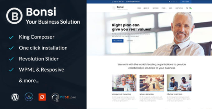 Bonsi - Business Consulting WordPress Theme