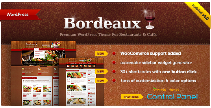 Bordeaux - Premium Restaurant Theme