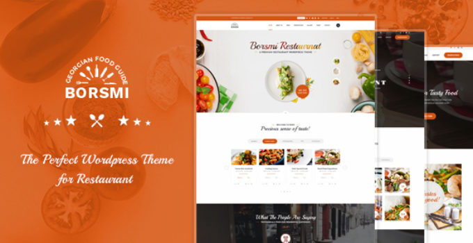 Borsmi - Pro WordPress Restaurant Theme
