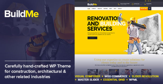 BuildMe - Construction & Architectural WP Theme