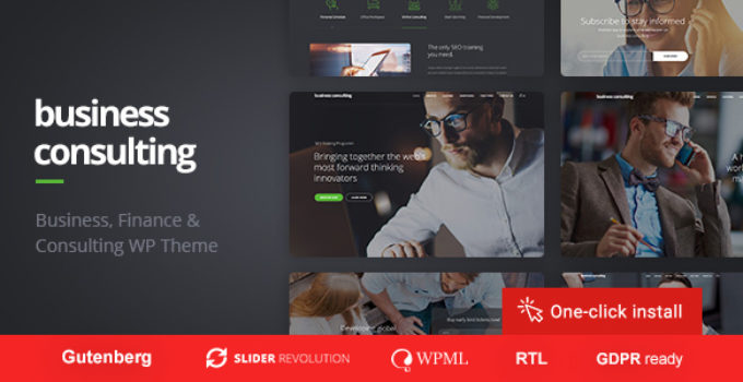 Business Consulting - Coaching, Business Training & Consulting WordPress Theme