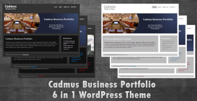 Cadmus Business Portfolio - 6 in 1 WordPress Theme