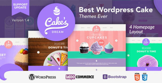 Cake Dream - Responsive Wordpress Woocommerce Theme