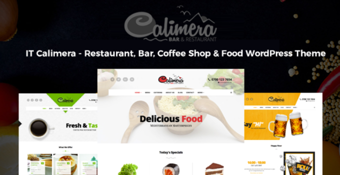 Calimera - Restaurant, Bar, Coffee Shop & Food WordPress Theme - Multiple Restaurant & Bistro Demos
