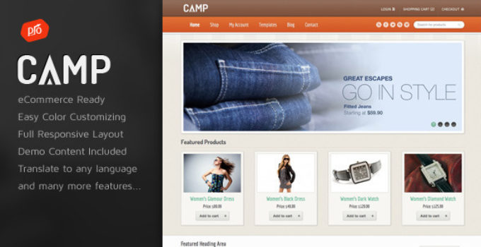 Camp - Responsive eCommerce Theme