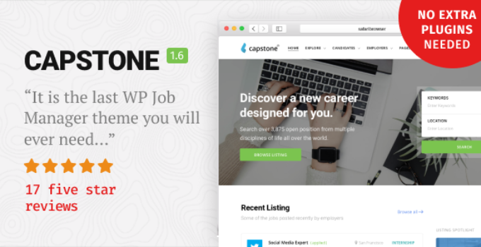 Capstone: Job Board WordPress Theme
