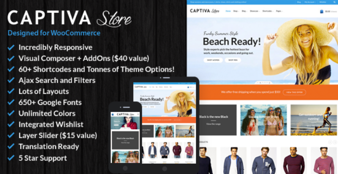 Captiva - Responsive WordPress WooCommerce Theme