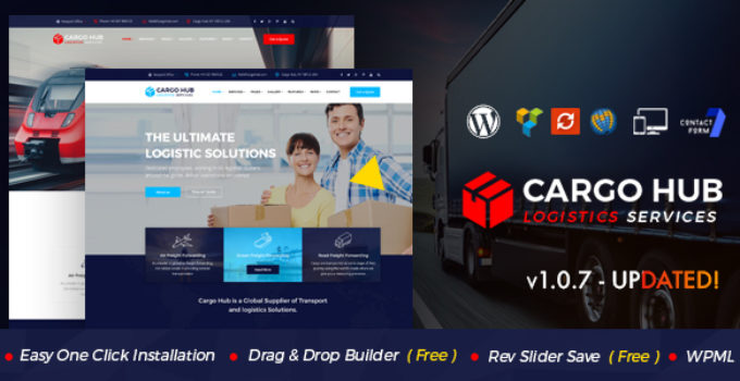 Cargo HUB - Transport WordPress Theme for Transportation, Logistics and Shipping Companies