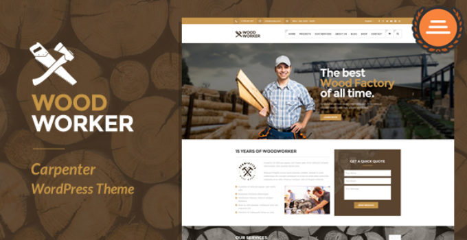 Carpenter WoodWorker - Carpenter Handy Service WordPress Theme