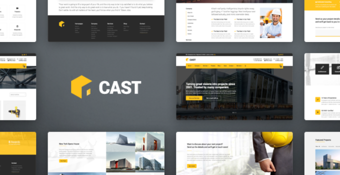 Cast - Construction & Building WordPress Theme