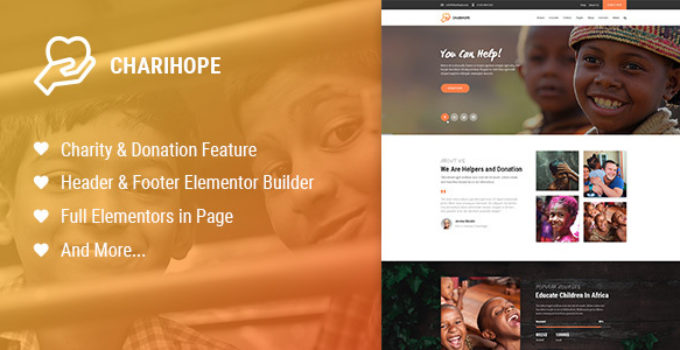 Charihope - Charity and Donation WordPress Theme