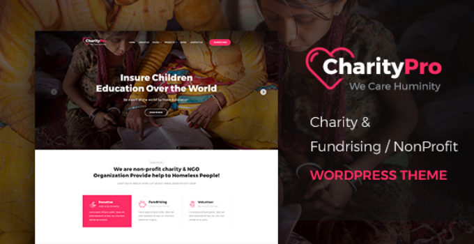 Charity Pro - Fundraising WordPress Theme