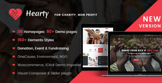 Charity WordPress | Hearty
