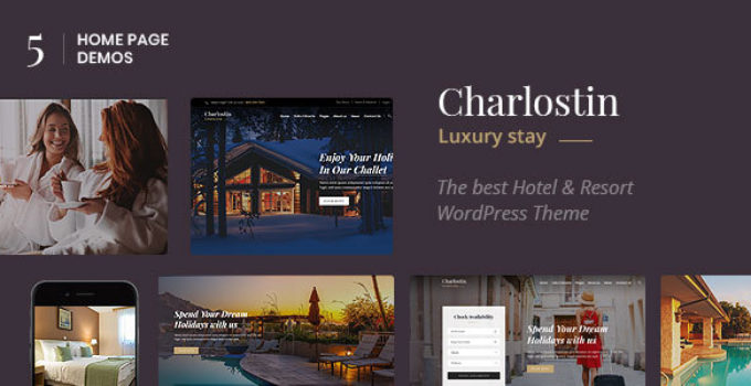 Charlostin - Hotel & Resort Booking WordPress Theme