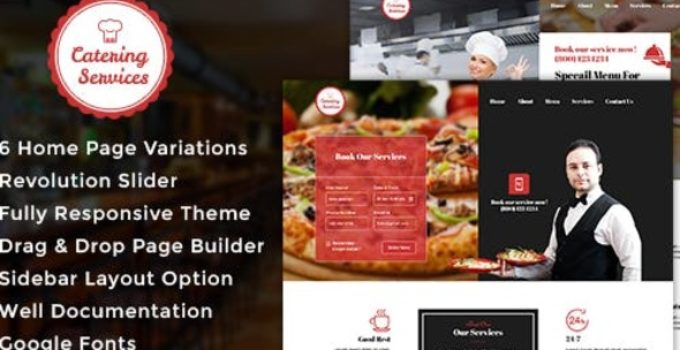 Chef - Restaurant - Catering WordPress Theme