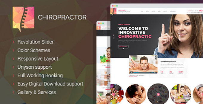 Chiropractor - Therapy and Rehabilitation WordPess Theme