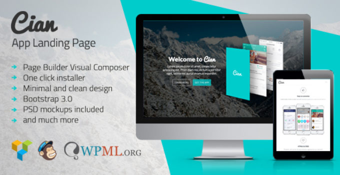 Cian - App Landing Page WordPress