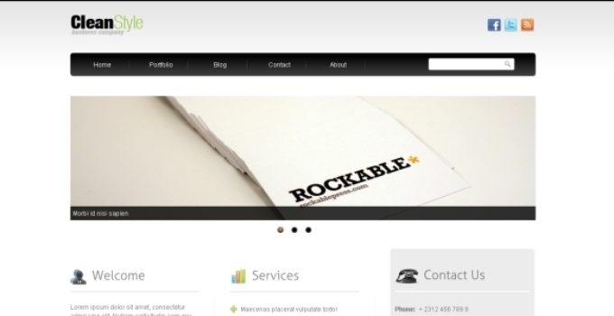 CleanStyle Wordpress Template
