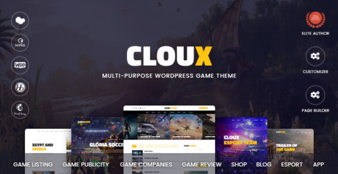 Cloux - Multi-Purpose WordPress Game Theme