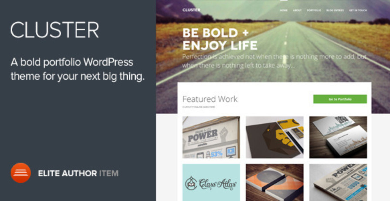 Life nothing more. WORDPRESS Portfolio. Raven Cluster wp Theme.