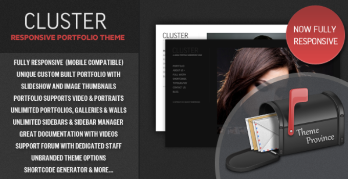 Cluster - A Responsive Portfolio WordPress Theme