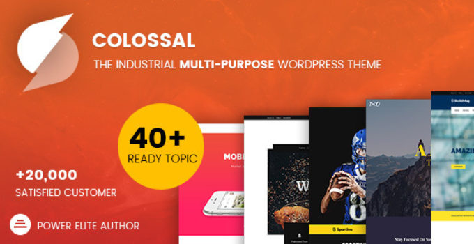 Colossal - Industrial multi-purpose WordPress Theme