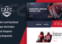 Conquerors | American Football Club WordPress Theme