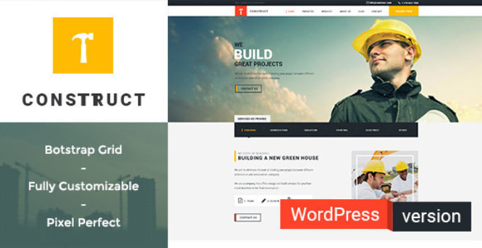 Construct - Construction, Building WordPress Theme