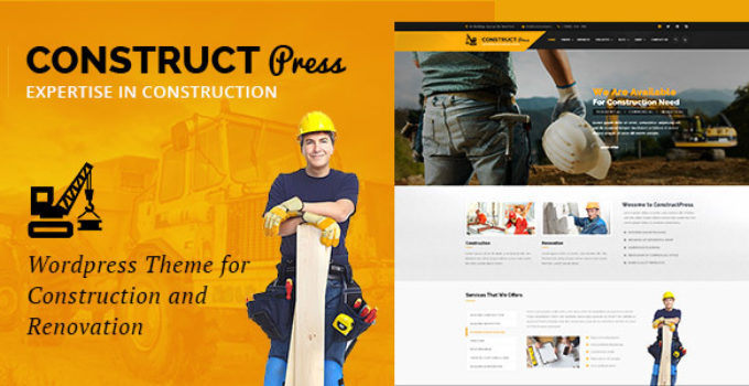 Construct Press - Construction and Renovation WordPress Theme