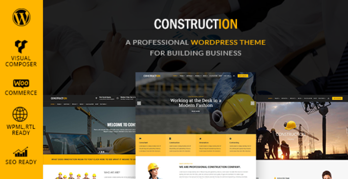 Construction - A Professional WordPress Theme for Construction & Building Business