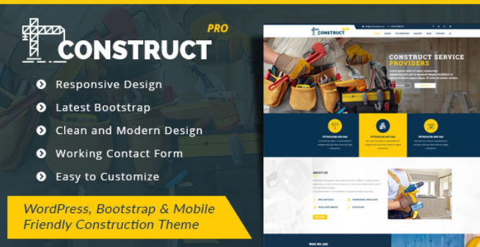 ConstructPro - WordPress Theme for Construction and Renovation Services