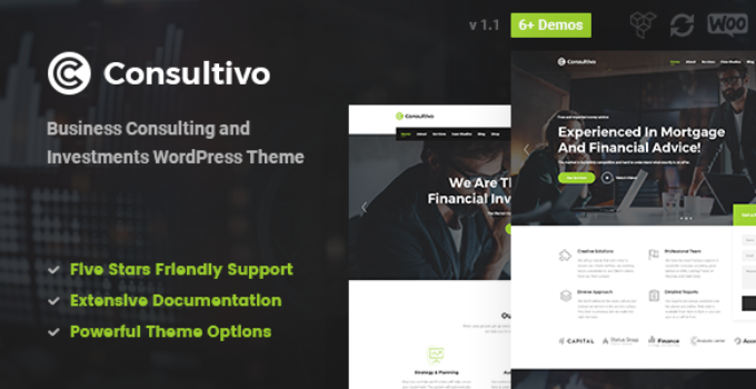 Consultivo - Business Consulting and Investments WordPress Theme