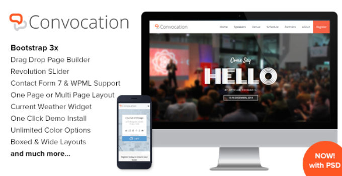 Convocation - Event and Conference WordPress Theme