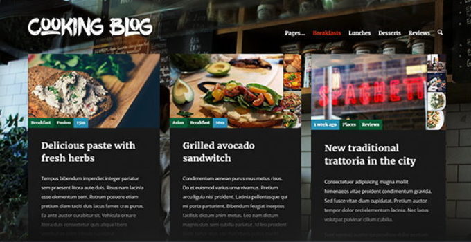 Cooking Blog — Food Recepies WordPress Theme