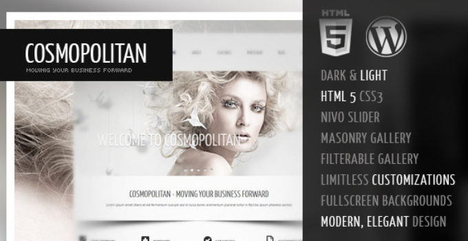 Cosmopolitan - Business WordPress HTML 5 Theme