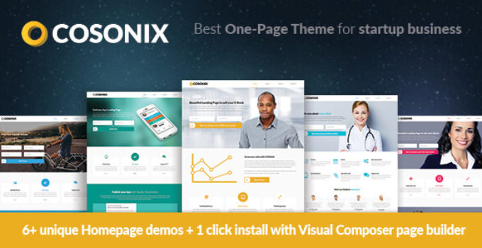 Cosonix - One-Page Theme for eBook, App and Agency