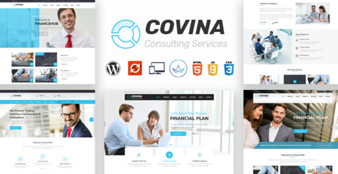 Covina - Business Consulting and Professional Services WordPress Theme