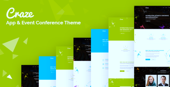 Craze - App Event & Conference WordPress Theme