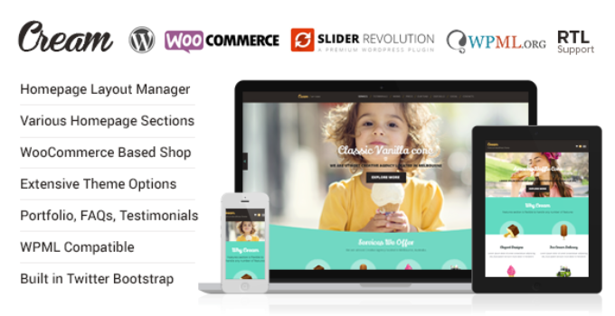 Cream - WooCommerce WordPress Theme