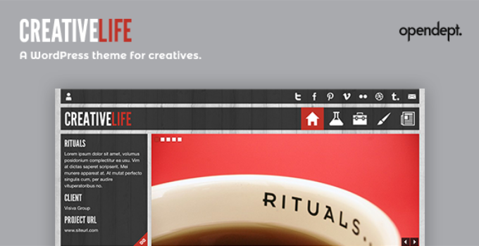 CreativeLife - WordPress Theme For Creatives