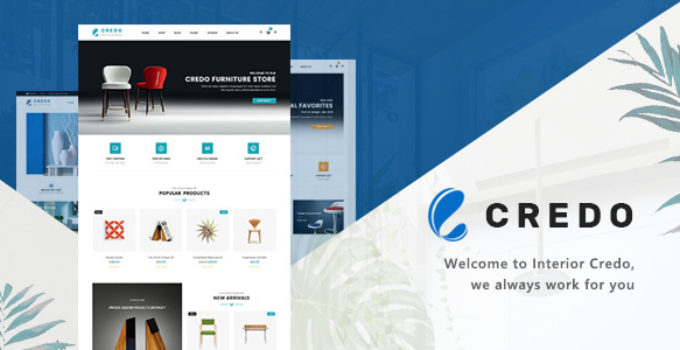 Credo - Creative Furniture and Interior Decor WooCommerce WordPress Theme