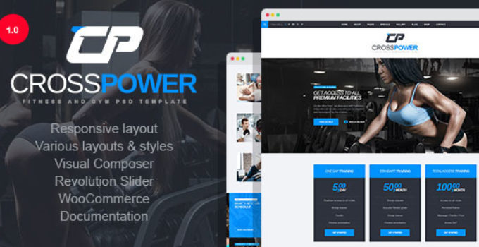 CrossPower - Sport Gym Fitness WordPress Theme