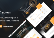 Cryptech - Investments, Consulting, ICO and Cryptocurrency WordPress Theme