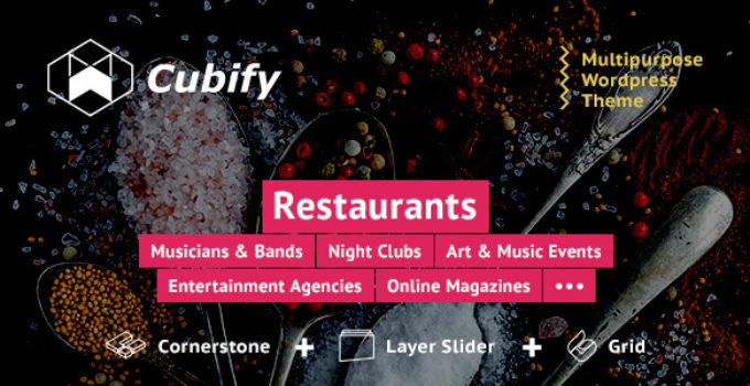 Cubify | Multi-purpose entertainment WordPress theme