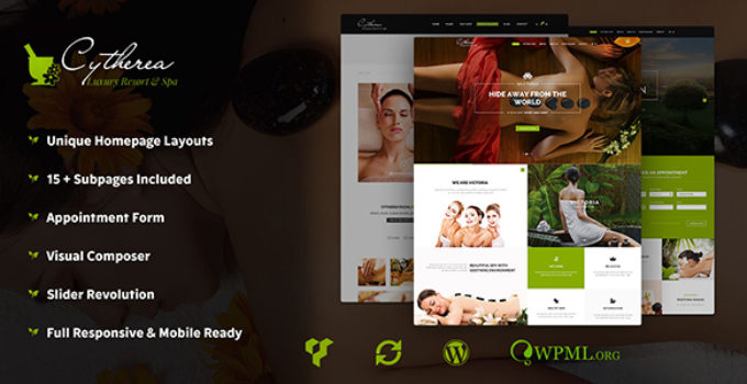 Cytherea - Beauty Spa & Resort WordPress Theme