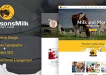 Dairy Farm & Eco Products WordPress Theme