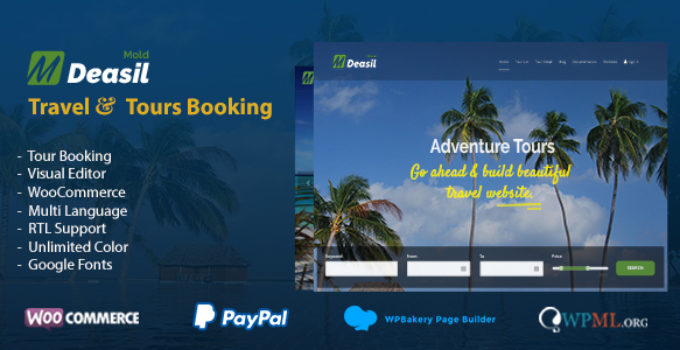 Deasil - Travel and Tour Booking WordPress Theme