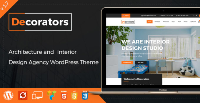 Decorators - WordPress Theme for Architecture & Modern Interior Design Studio