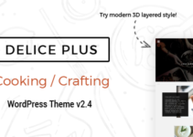 Delice Plus Cooking or Crafting WP Theme • by CookPress