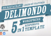 Delimondo Responsive Wordpress Theme | 5 Styles